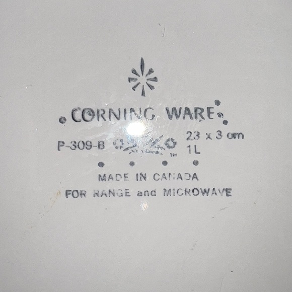 Corningware 3 pc. Cornflower sauce pot, pie plate and 1,5L oven pot. - Picture 3 of 10